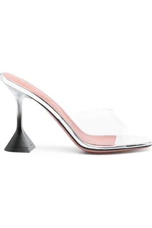 Amina Muaddi 95mm Lupita Glass mules