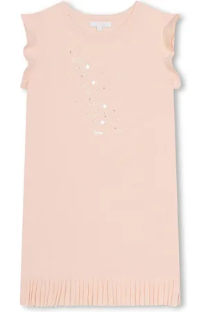 Chloé Star-print fringed dress