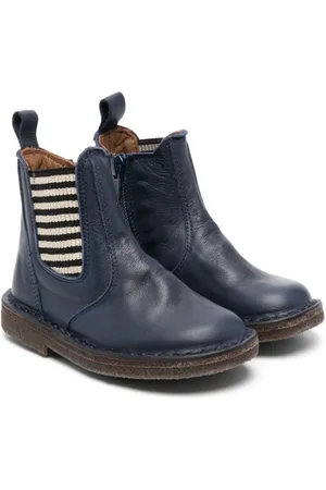 PèPè Striped leather ankle boots