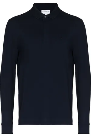 Lacoste Logo-embroidered long-sleeve polo shirt