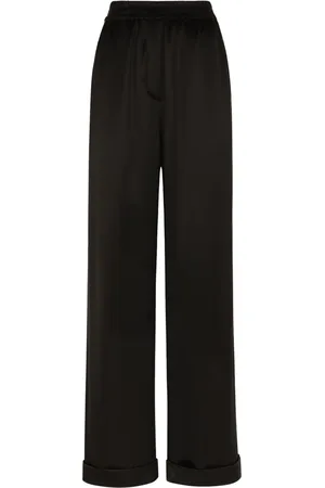 Dolce & Gabbana Elasticated-waistband silk trousers