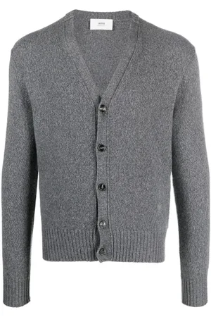 Ami V-neck knit cardigan