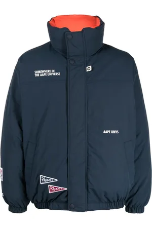 A Bathing Ape Funnel-neck reversible jacket