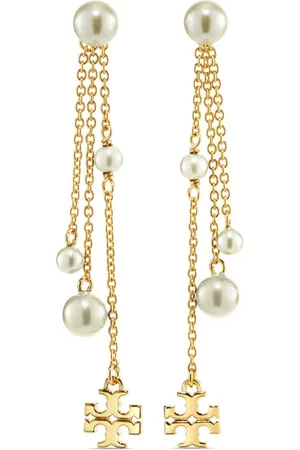 Tory Burch Kira pearl-embellished drop earrings