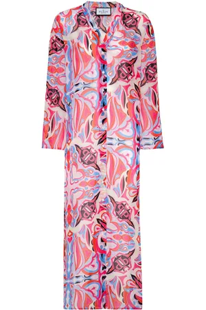 Philipp Plein Kaleidoscopic-print silk kaftan