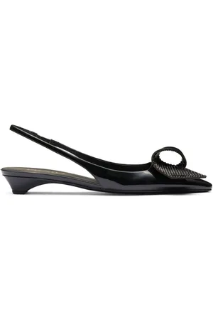 Prada 25mm appliqué-detail leather pumps