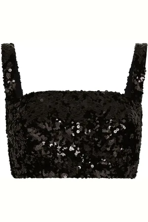 Dolce & Gabbana Sequin-embellished cropped top