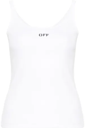 OFF-WHITE Off Stamp stretch-cotton tank top