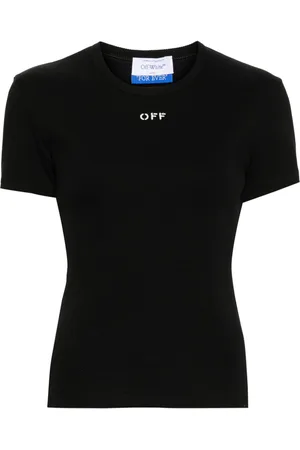 OFF-WHITE Off Stamp ribbed-knit top