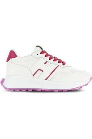 Hogan Logo-patch leather sneakers