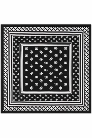 Dolce & Gabbana Logo-print silk scarf