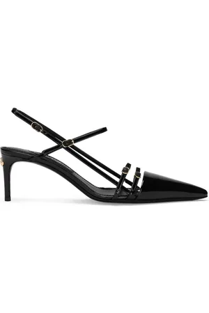 Dolce & Gabbana DG-plaque leather pumps