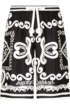 Dolce & Gabbana Logo-print silk shorts
