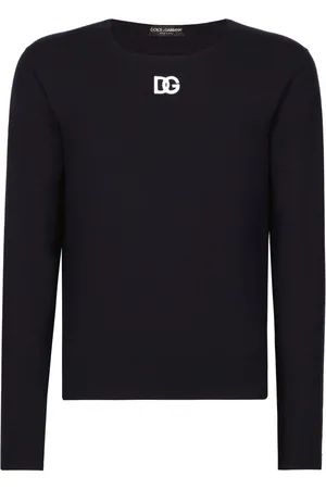 Dolce & Gabbana Logo-embroidered virgin wool jumper