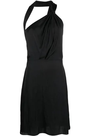 Zadig & Voltaire Razal pleat-detail satin midi dress