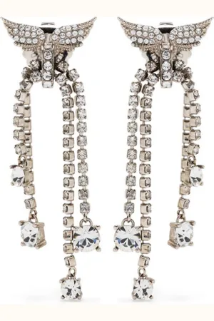 Zadig & Voltaire Crystal-embellished drop earrings