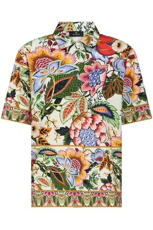 Etro Floral-print cotton shirt
