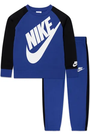 Nike Logo-print two-tone fleece tracksuit
