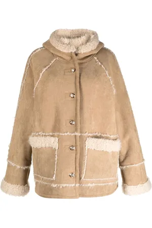 tout a coup Hooded suede jacket