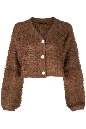 tout a coup Bouclé-design cropped cardigan