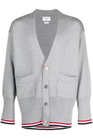 Thom Browne V-neck virgin-wool cardigan