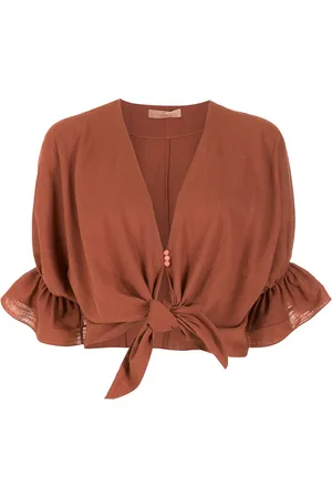CLUBE BOSSA Rubin tie-front blouse