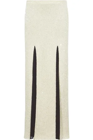 Proenza Schouler Sequinned panelled maxi skirt