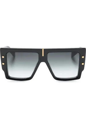 Balmain B-Grand rectangle-frame gradient sunglasses