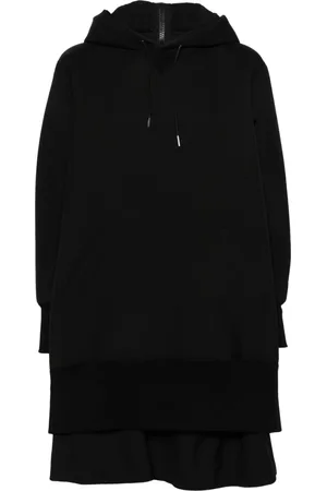 SACAI Layered-design cotton sweatshirt