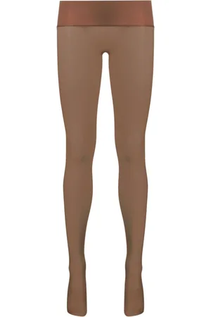 MAISON CLOSE Logo-intarsia semi-sheer tights