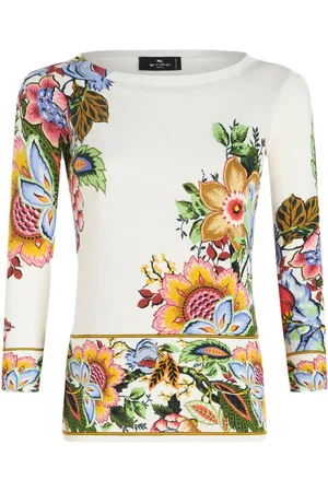 Etro Floral-print silk blend jumper