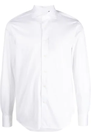 corneliani Spread-collar cotton shirt