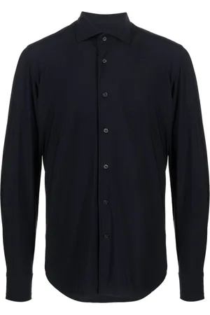 corneliani Spread-collar button-up shirt