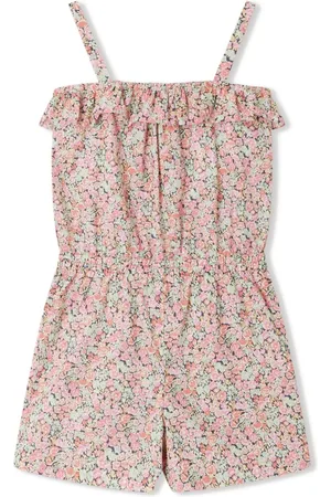 BONPOINT Agrume floral-print playsuit