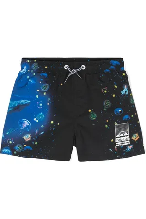 Molo Abstract-pattern print swim shorts
