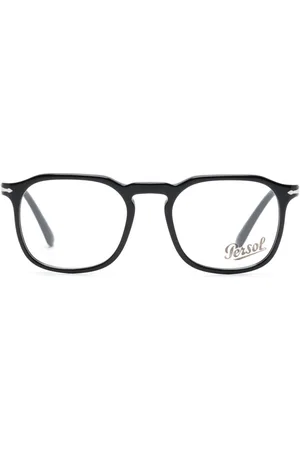 Persol PO3337V logo-engraved round-frame glasses