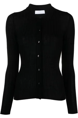 RXQUETTE Ribbed-knit polo cardigan