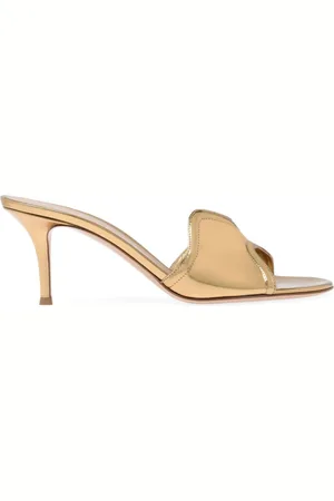 Gianvito Rossi Lucrezia metallic-effect sandals