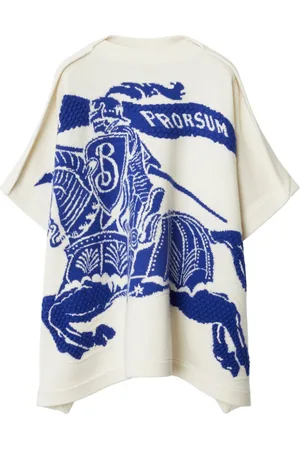 Burberry Horsebit-print wool-cashmere cape