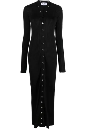 The Attico Ribbed-knit cardigan dress