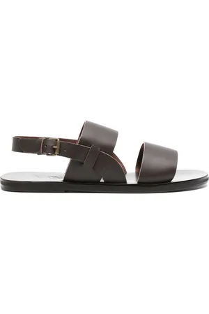 Ancient Greek Sandals Irodotos flat leather sandals