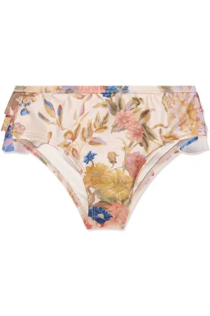 ZIMMERMANN August floral-print bikini bottoms
