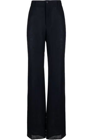 Dolce & Gabbana Linen tailored wide-leg trousers