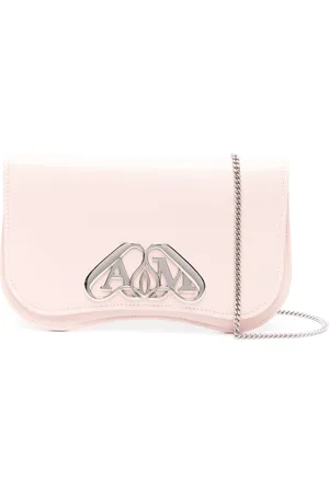 Alexander McQueen Logo-plaque leather crossbody bag