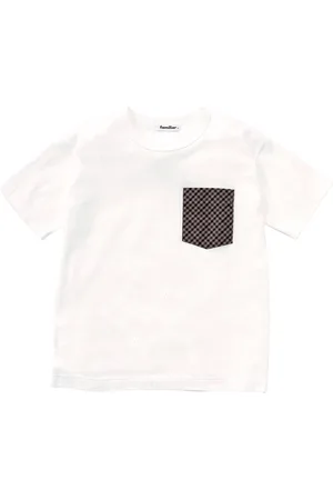 Familiar Gingham-check cotton T-shirt