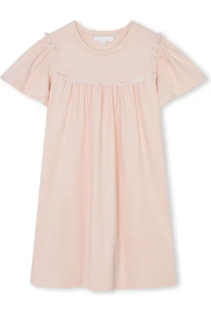 Chloé Ruffle-trimmed cotton dress