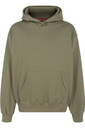 Supreme Satin appliqué "FW23 - Light Olive" hoodie