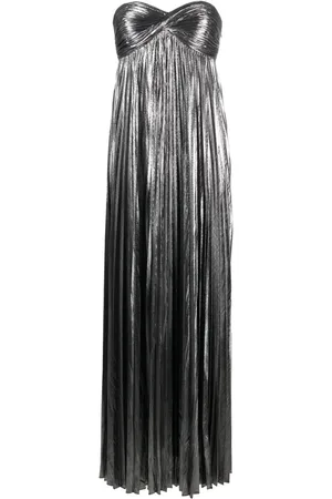 Retrofete Zoa pleated maxi dress