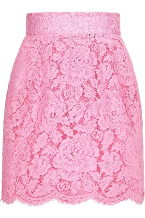 Dolce & Gabbana Floral lace miniskirt