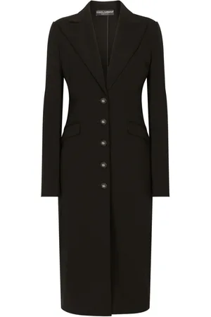 Dolce & Gabbana Logo-button single-breasted coat